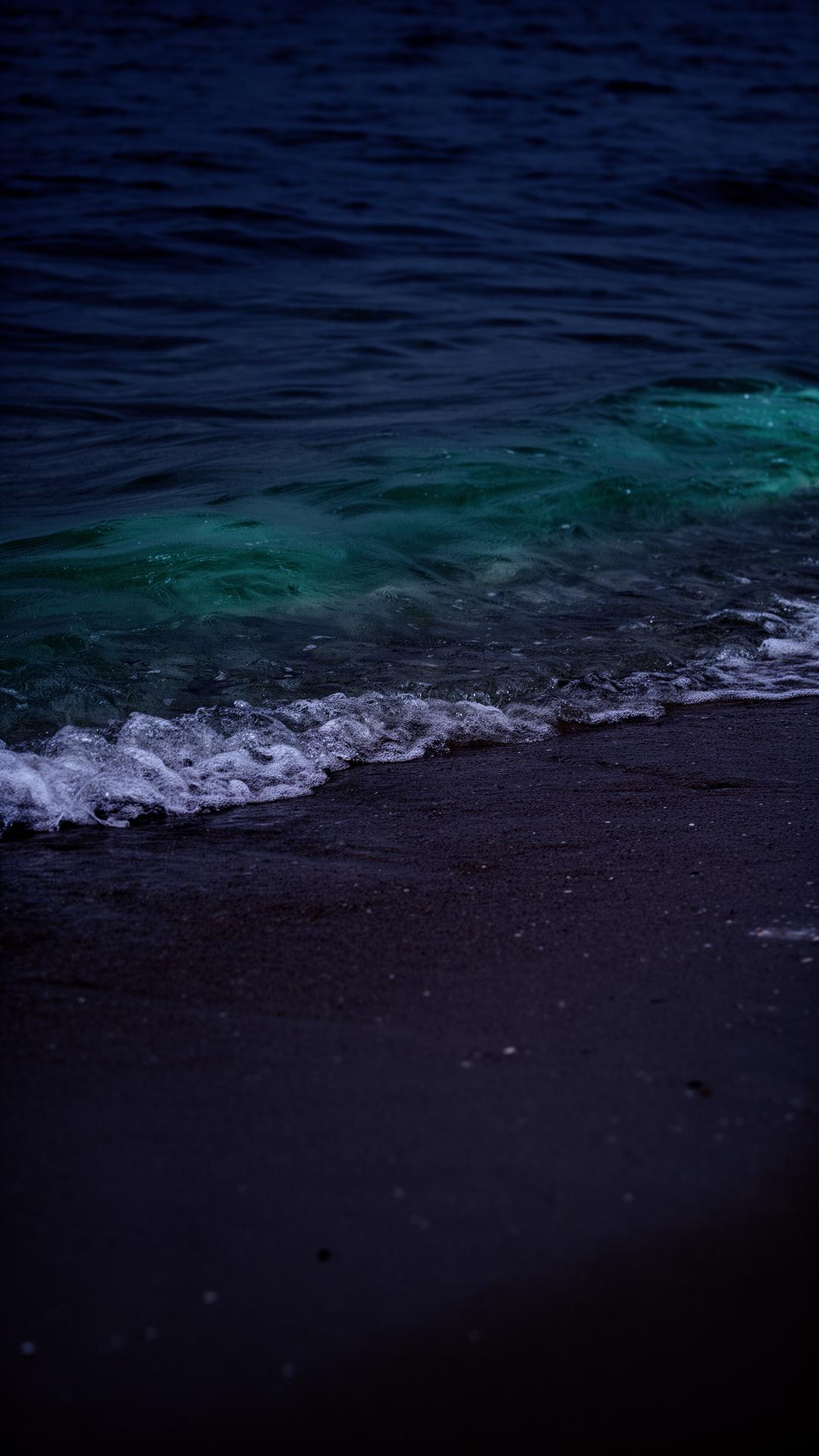 Ondas ao entardecer